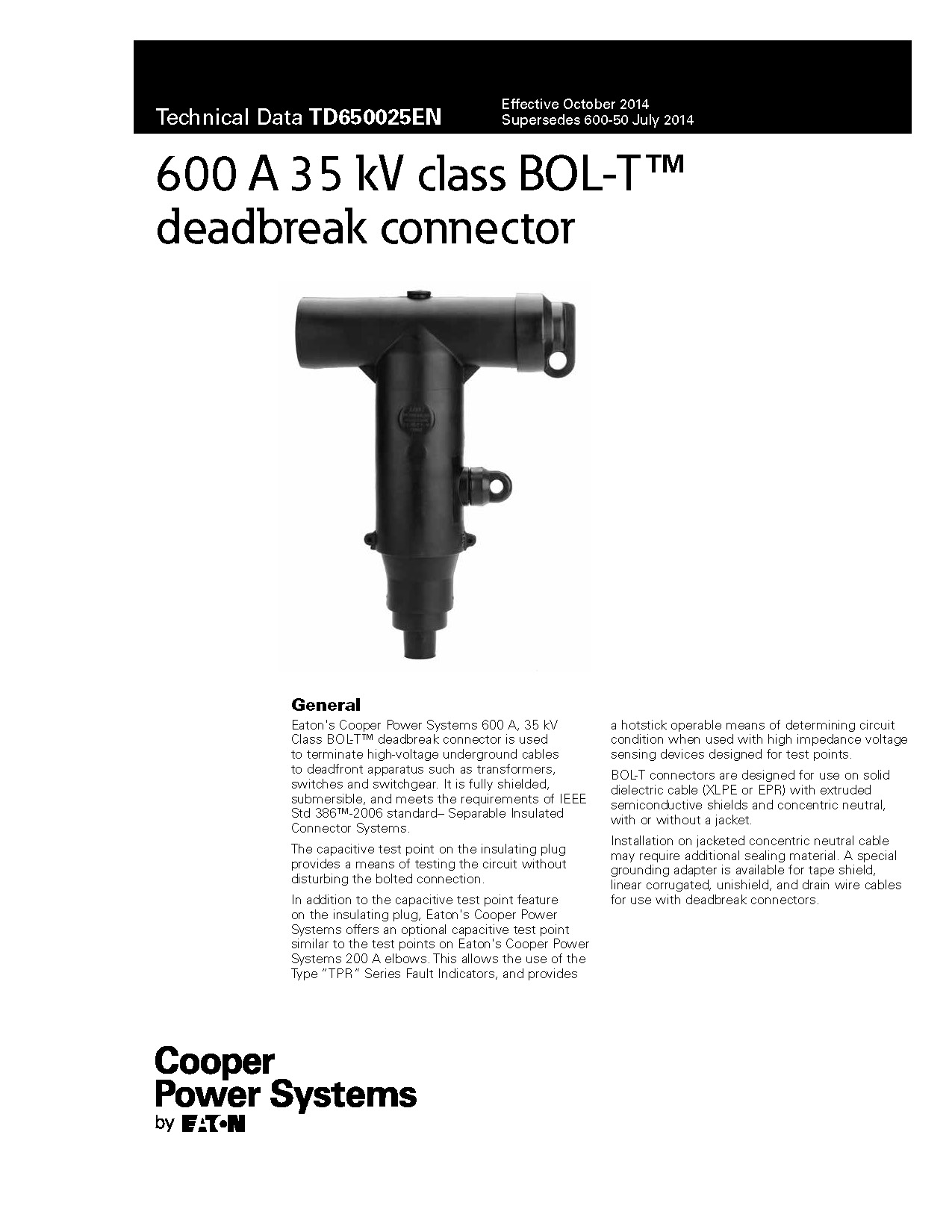 600A-35kV-BOL-T-Deadbreak-Connector_TD650025EN_Page_1