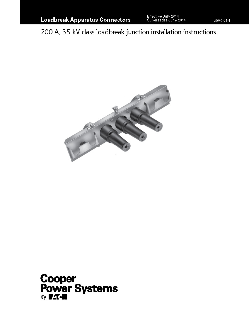 200A 35kV Loadbreak Junction Installation Instructions