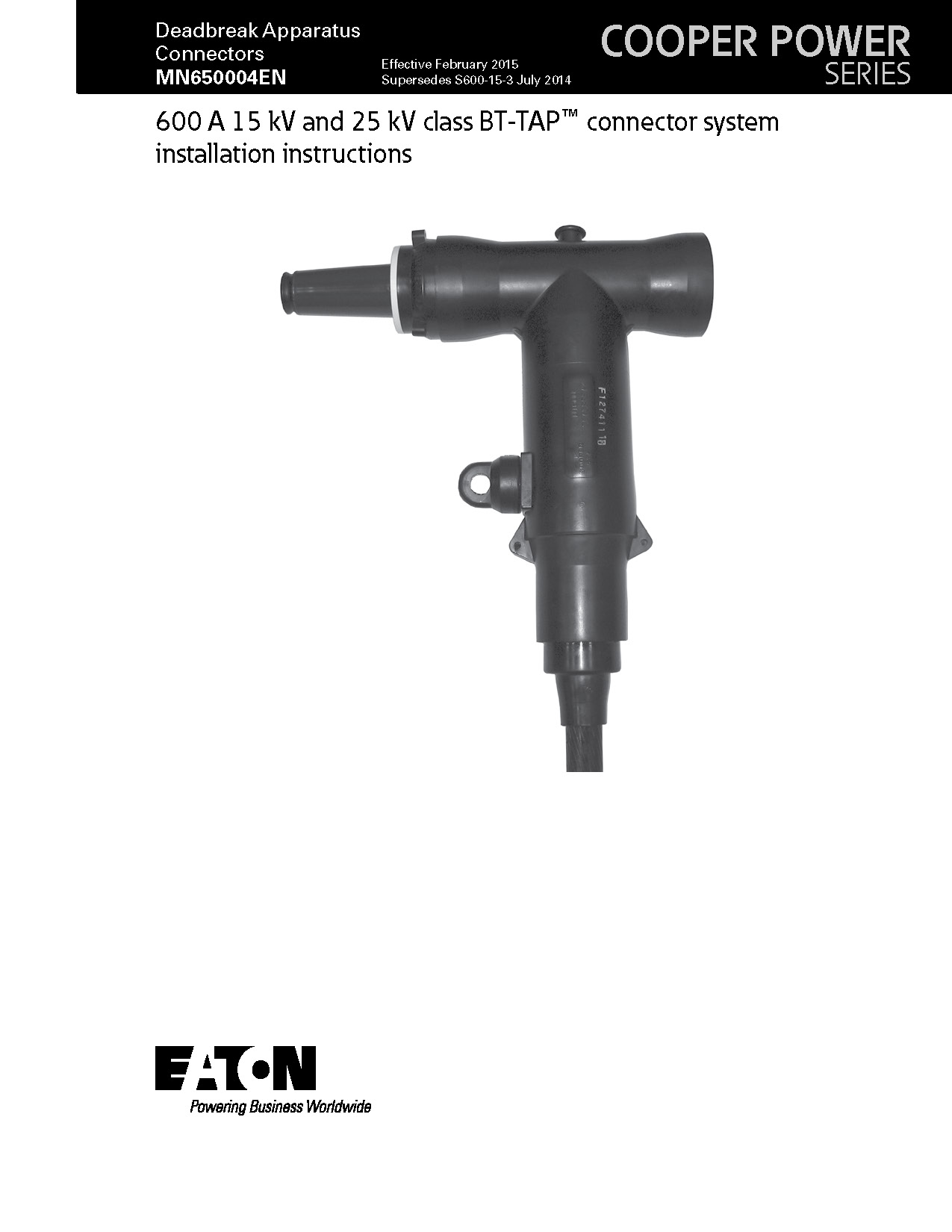 600A-15kV-25kV-BT-Tap-Connector-System-Installation-Instruction_MN650004EN_Page_01